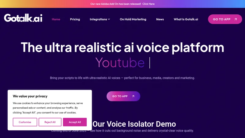 gotalk.ai website