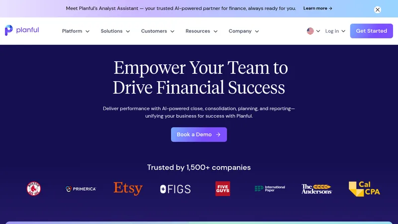 planful analyst assistant website
