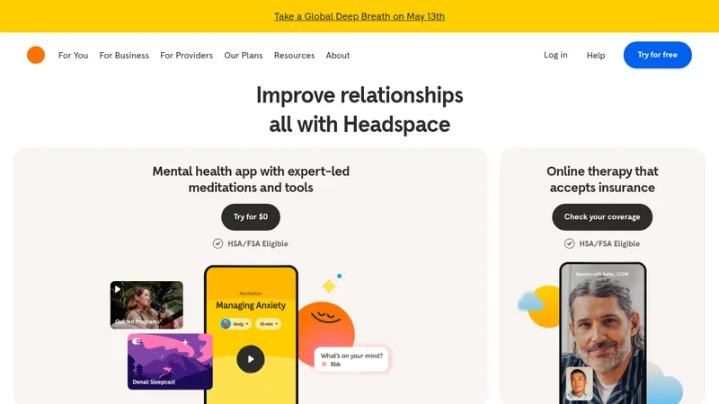 headspace website