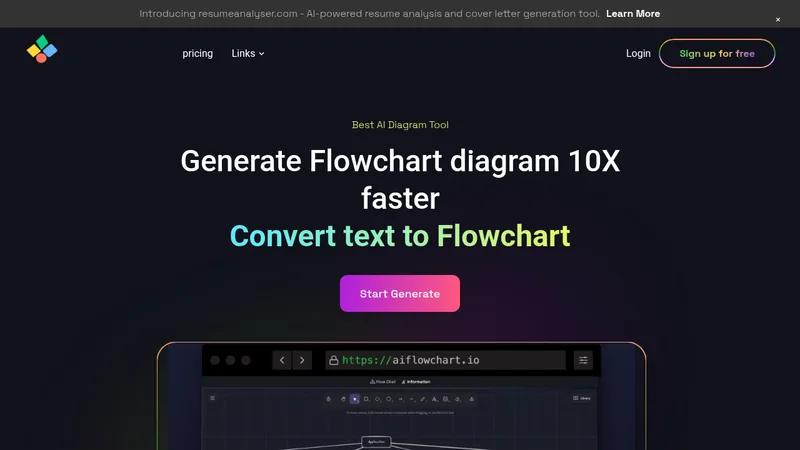 ai flowchart diagram tool website