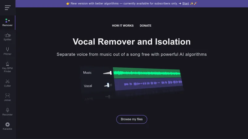vocal remover and isolation website