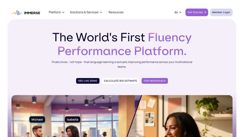 immerse website