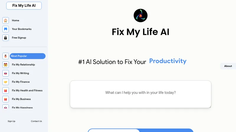 fix my life ai website