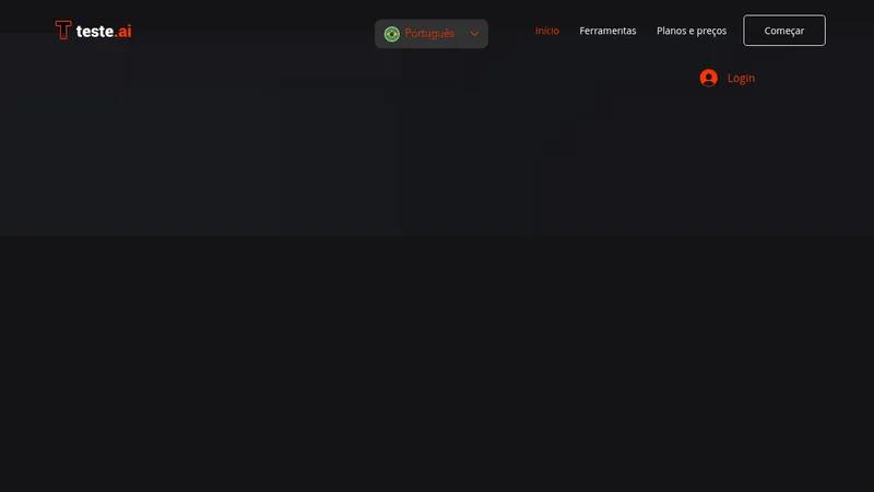 teste.ai website
