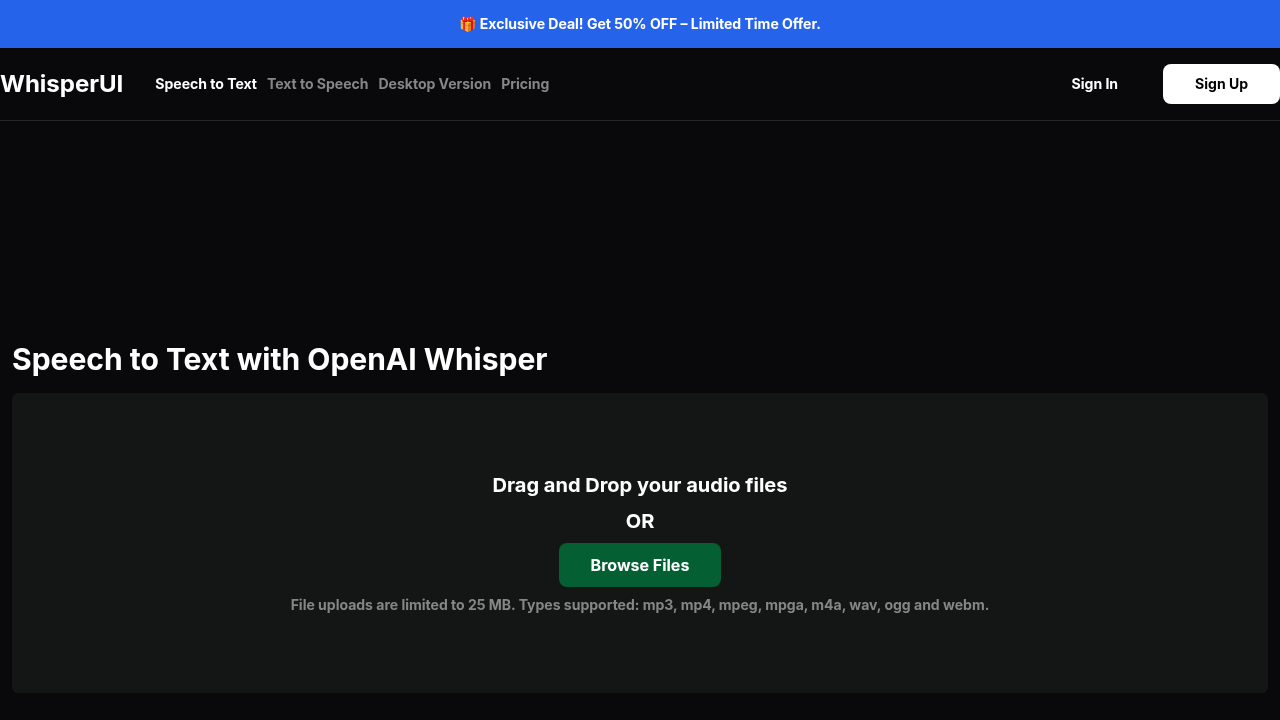 whisperui website