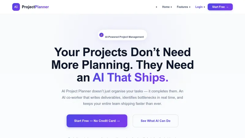ai project planner website