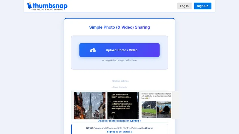 thumbsnap website