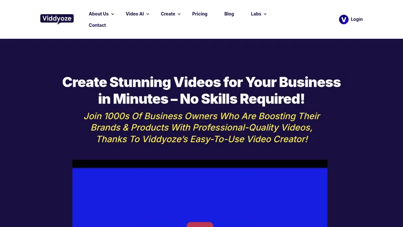 viddyoze website