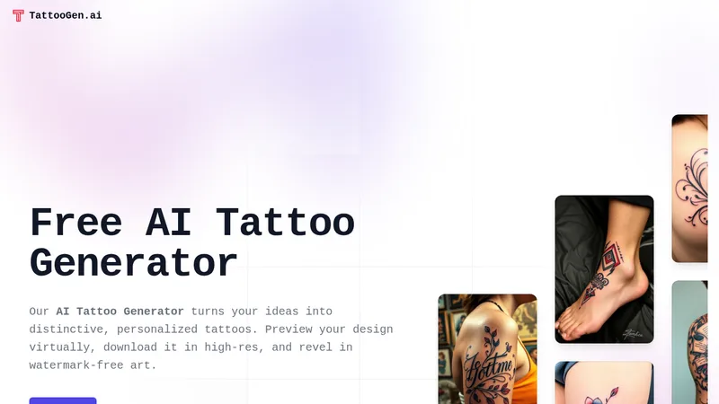 tattoogen.ai website