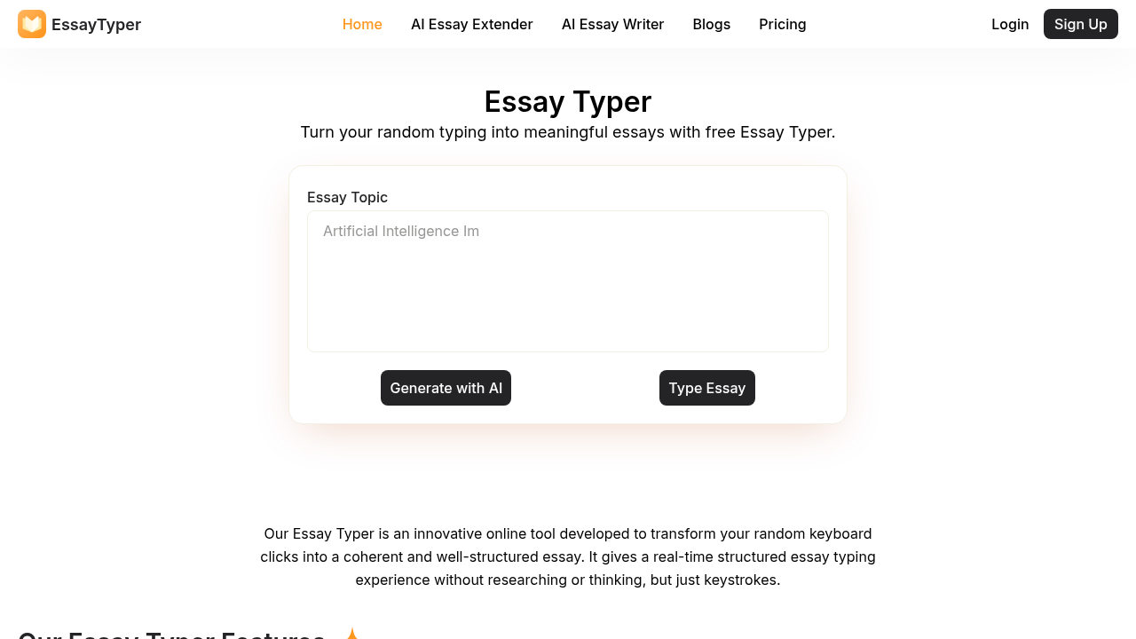 essaytyper website