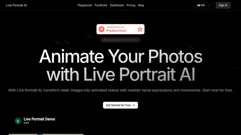 live portrait ai website