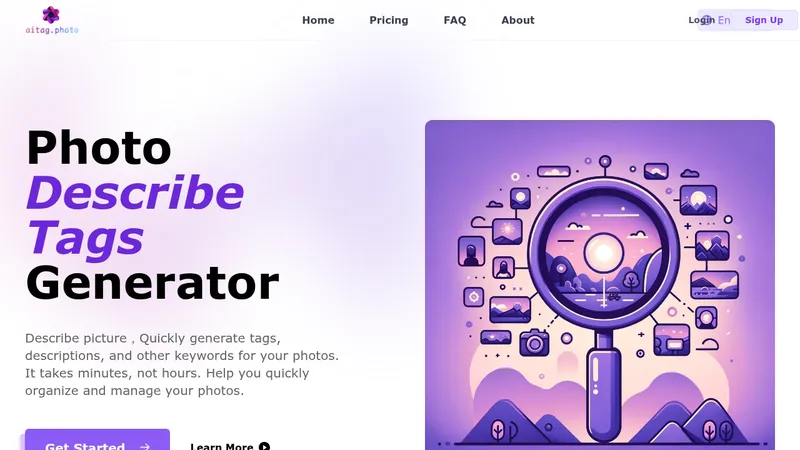 photo describetags generator website