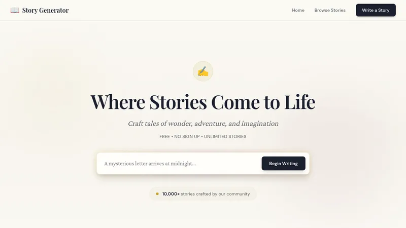 ai story generator website