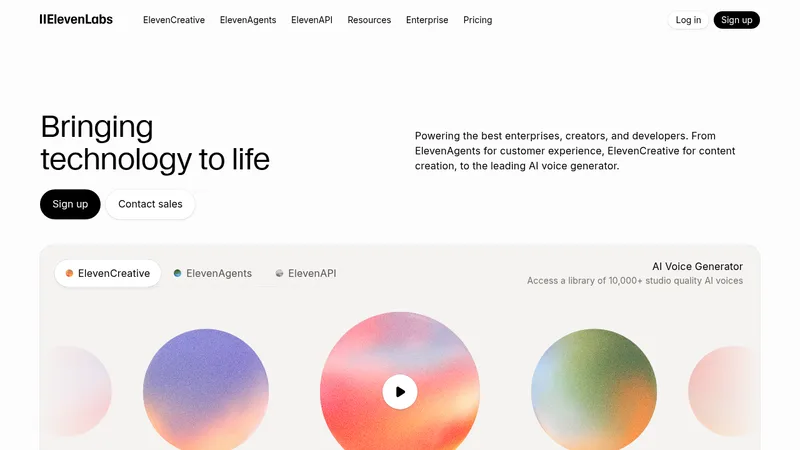 elevenlabs website