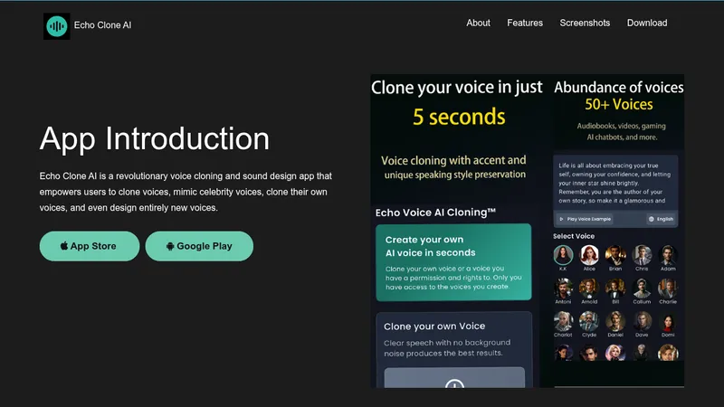 echo clone ai website