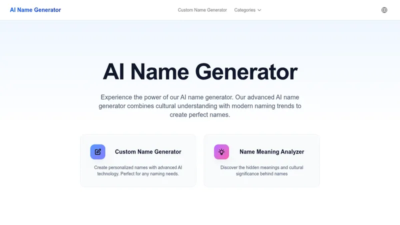 ai name generator website
