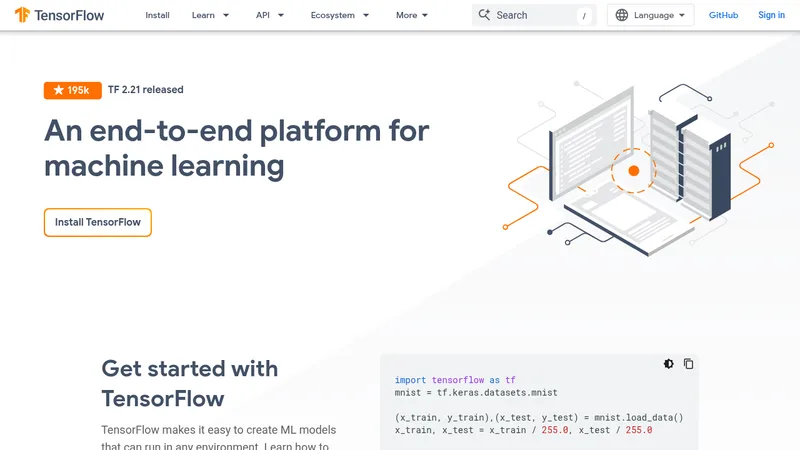 tensorflow website