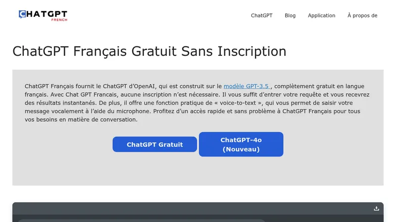 chatgpt français website