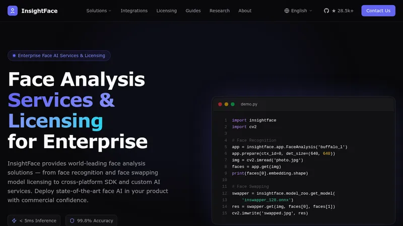 insightface website