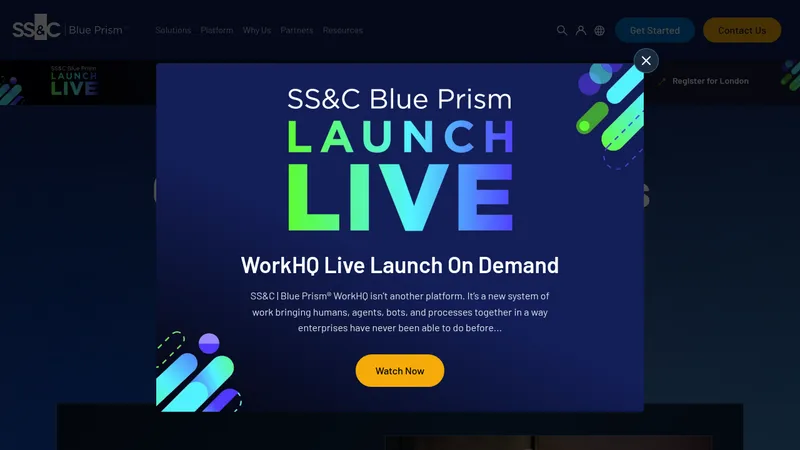 ss&c blue prism website