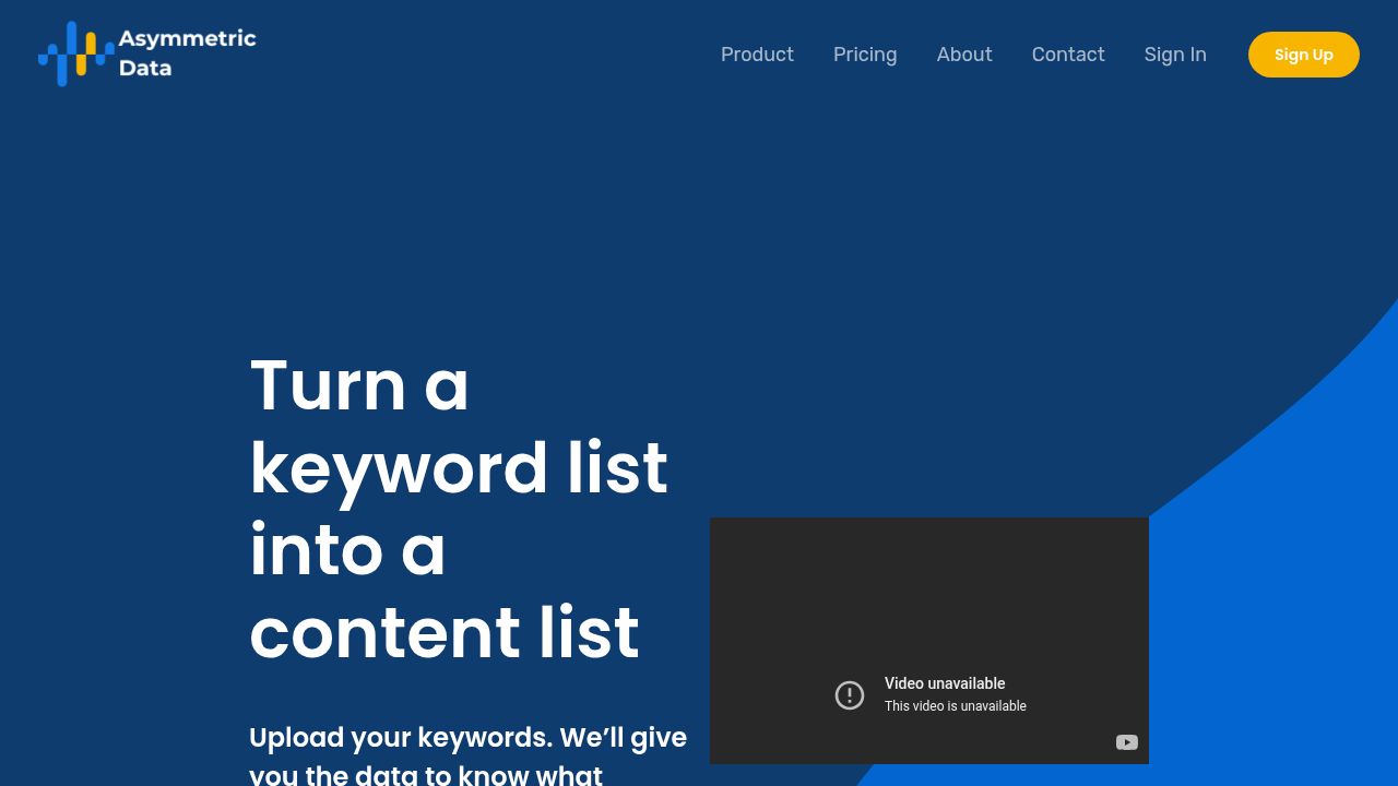 asymmetric data website