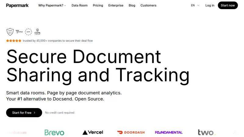 Papermark screenshot