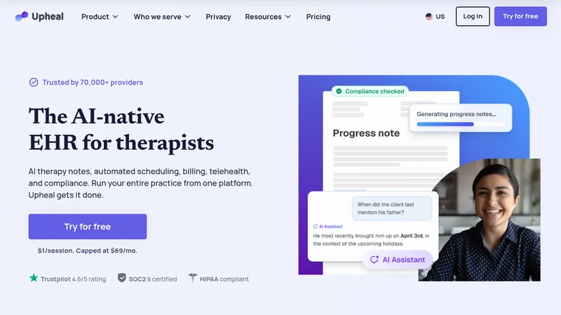 upheal website