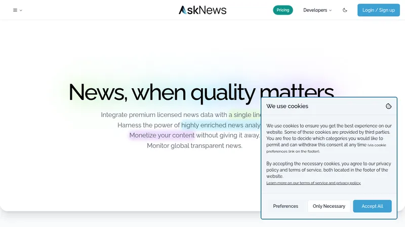 asknews website