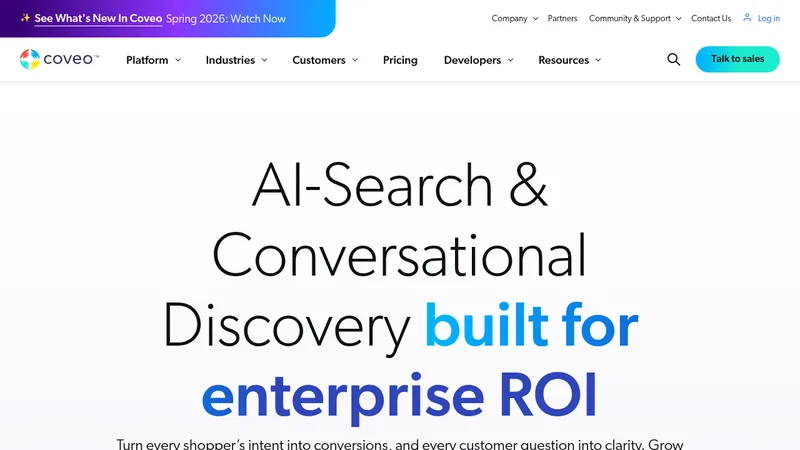 coveo ai-relevance platform website