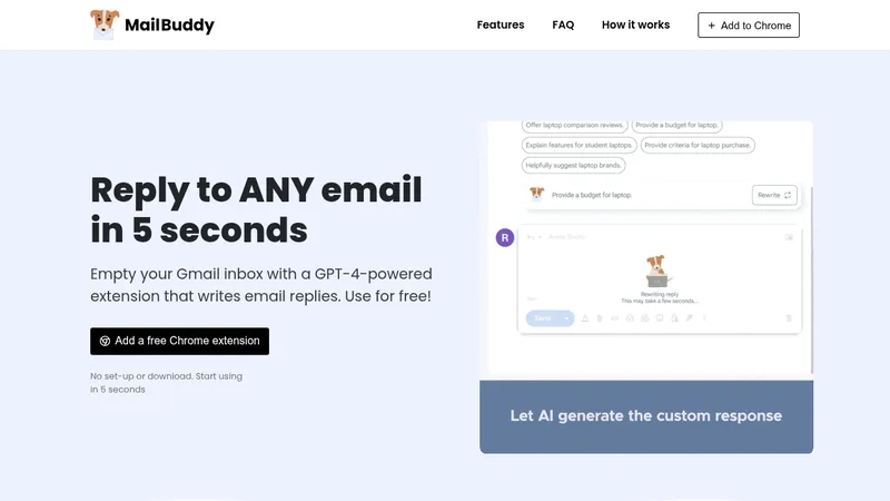mailbuddy website