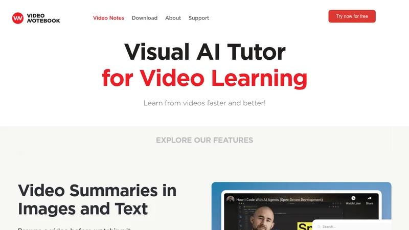 video notebook website