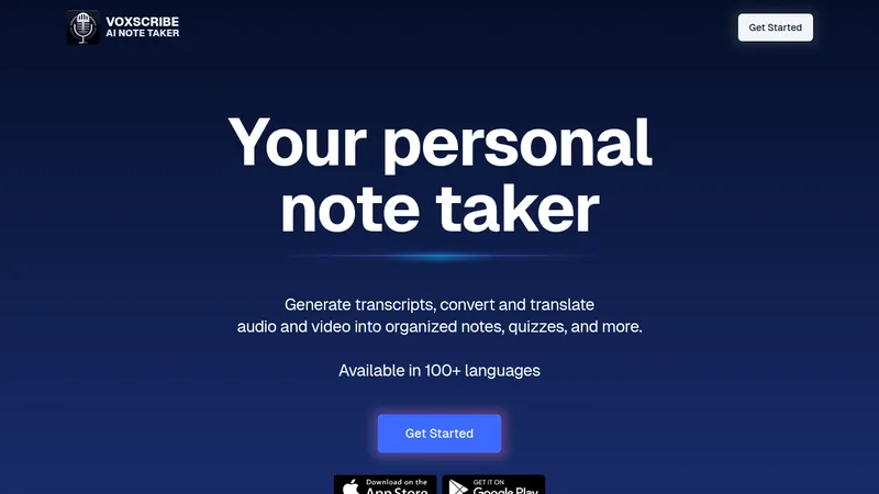 voxscribe website
