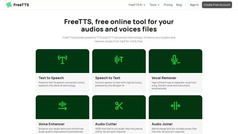 FreeTTS screenshot