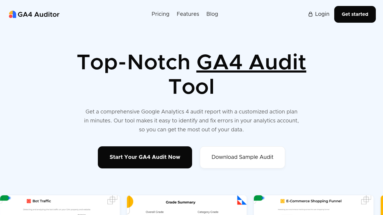 ga4 auditor website