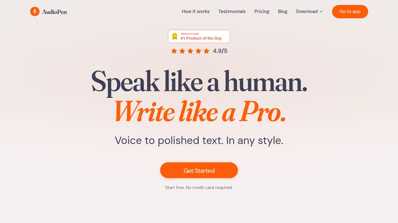 audiopen website