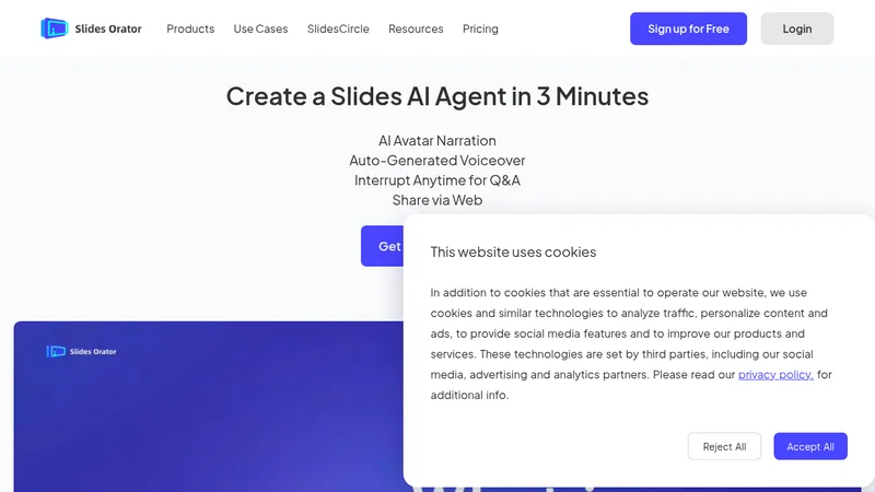 slides orator website
