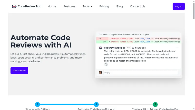 codereviewbot website