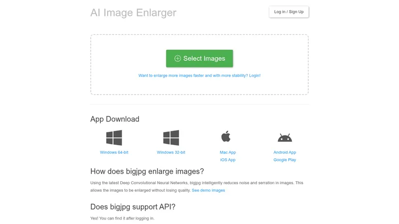 bigjpg website