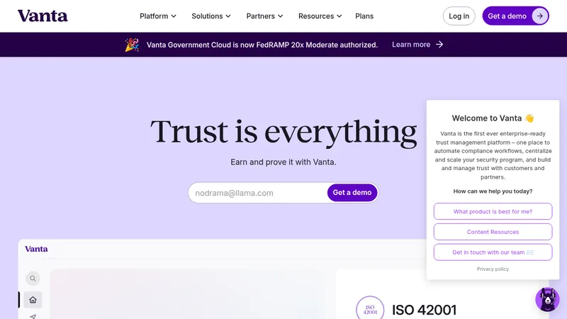 vanta website