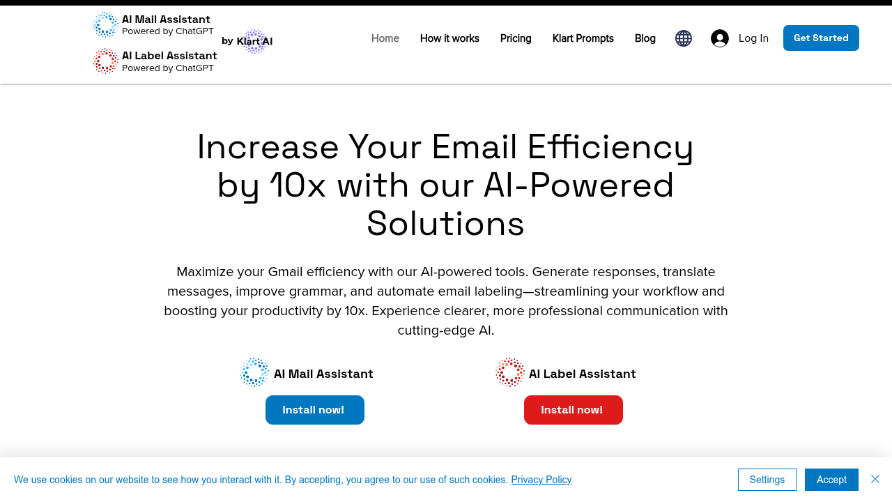 ai mail assistant website