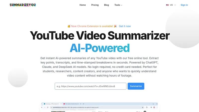 summarizeyou website