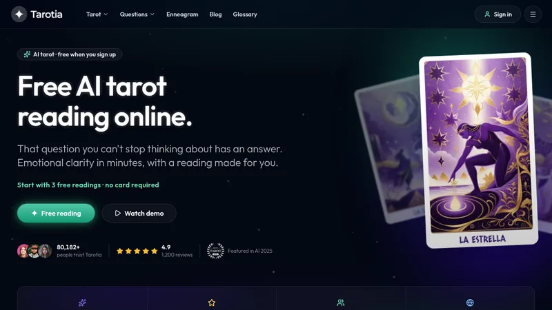 tarotia website