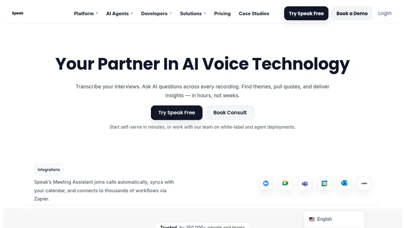 speak website