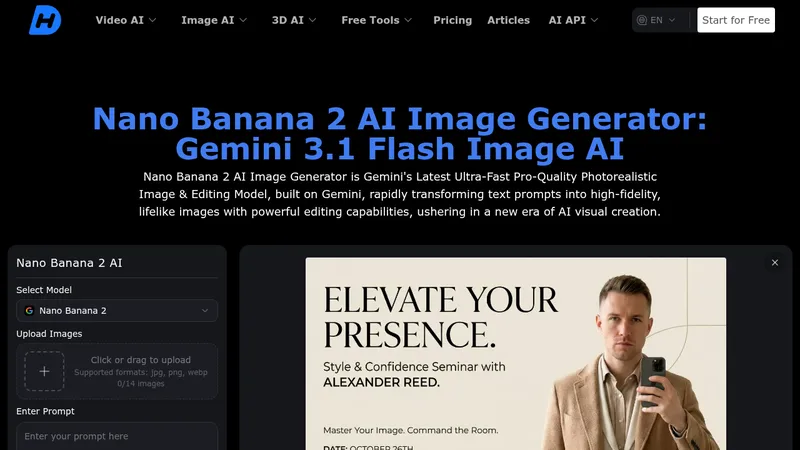 nano banana 2 ai image generator website