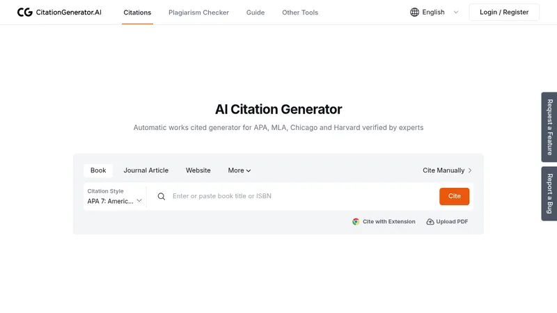 ai citation generator website