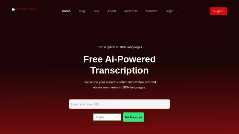 Transcriptal screenshot