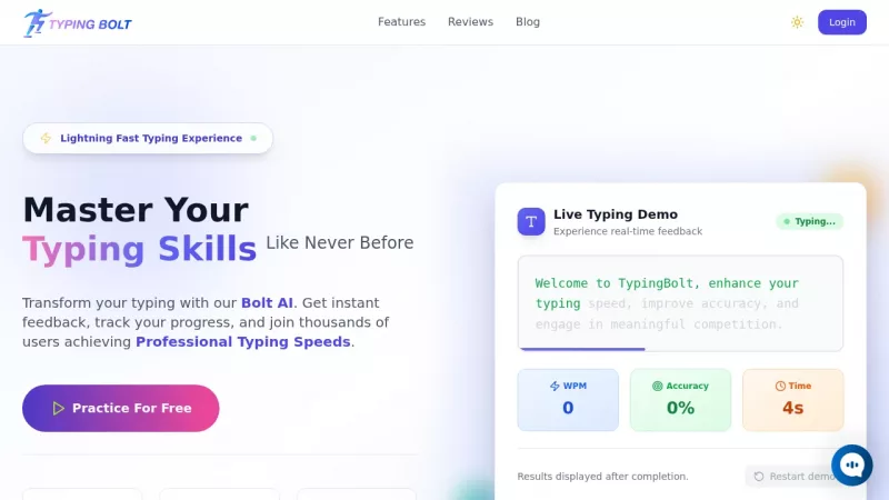 Typing Bolt screenshot