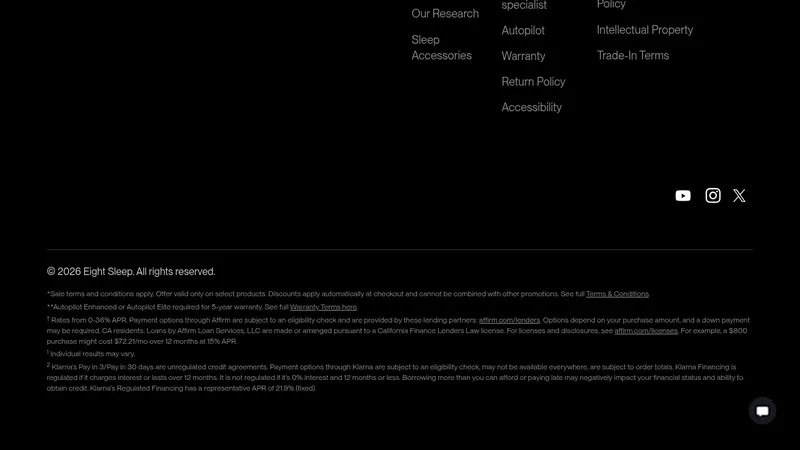 eight sleep website