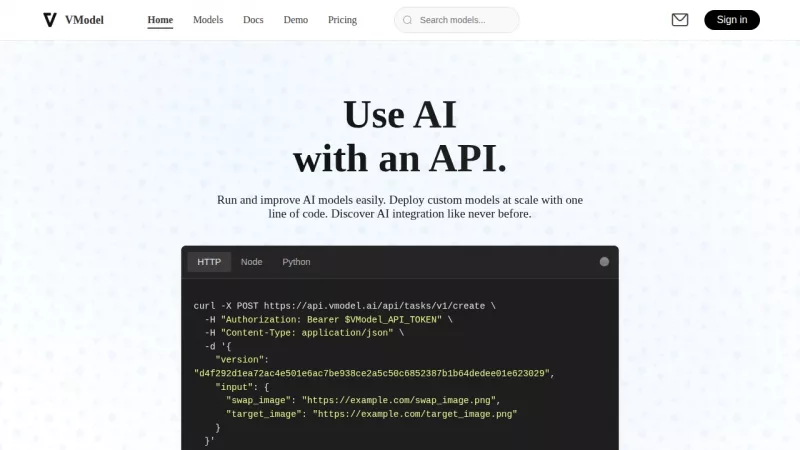 VModel screenshot