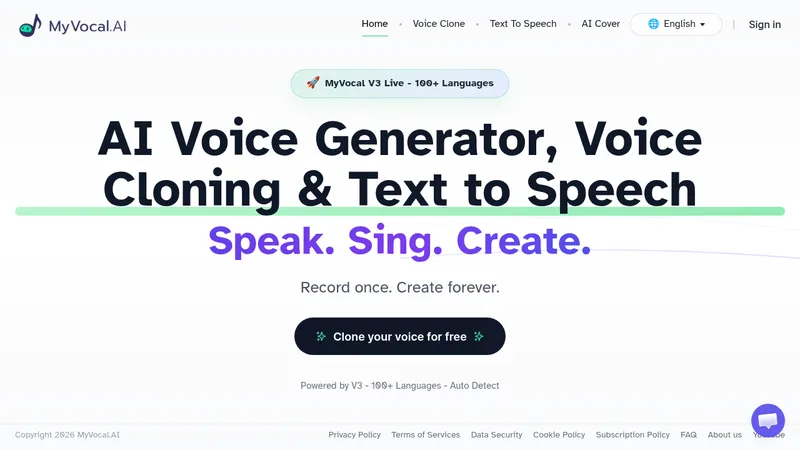 myvocal.ai website